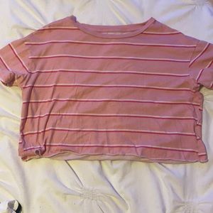 Women’s cropped top from pink